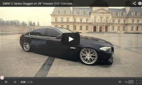 BMW 5 Series Bagged on 20'' Vossen CV2 Concave Wheels | Rims