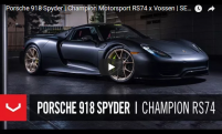 Porsche 918 Spyder | Champion Motorsport RS74 x Vossen | SEMA 2017
